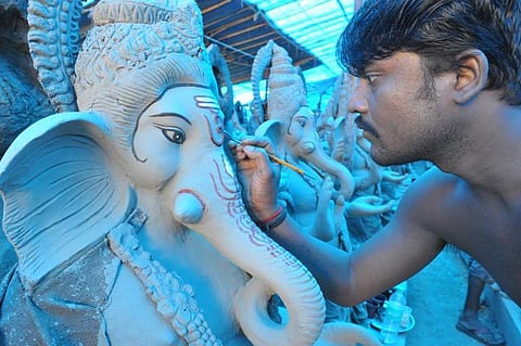 Minister Eshwar B Khandre on Thursday directed all district administrations to ensure that the use of eco-friendly Ganesha idols and the ban on Plaster of Paris