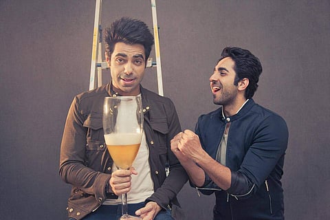 Aparshakti Khurana with Ayushmann Khurrana. (Photo | facebook.com/aparshakti.khurana/)