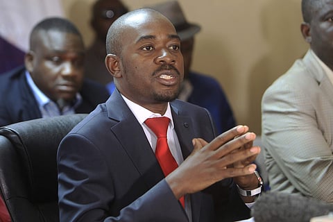 Zimbabwe's main opposition leader Nelson Chamisa. (Photo | AP)
