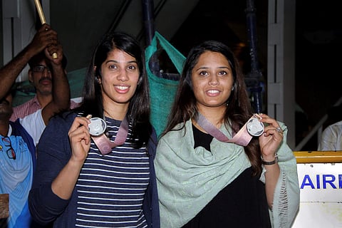 Squash players Joshna Chinappa and Dipika Pallikal Karthik. (File Photo| PTI)