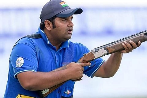 Indian skeet shooter Sheeraz Sheikh (Photo | Twitter)
