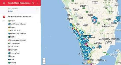 The website’s most used feature was Google Map enabled with Application Programme Interface