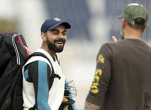 Indin captain Virat Kohli attends a nets session at The AGEAS Bowl, Southampton | AP