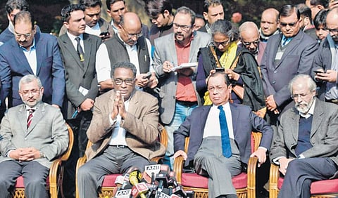 The January press conference by the top four judges of the SC