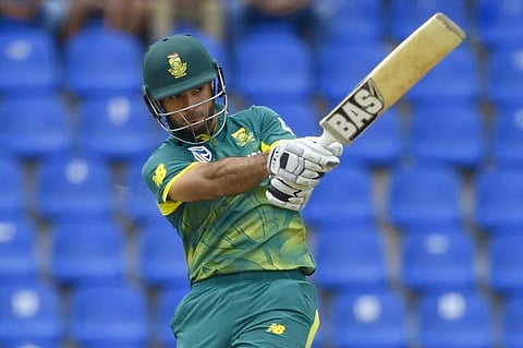 South Africa's Reeza Hendricks plays a shot during the third one-day international (ODI) cricket match between Sri Lanka and South Africa at the Pallekele International Cricket Stadium in Pallekele. (Photo | AFP)