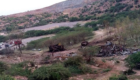 The Quarry blast site in Kurnool. (PTI)