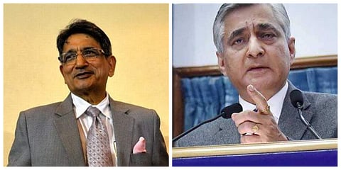 Former CJIs, Justice R M Lodha and Justice T S Thakur. (File | Photo)