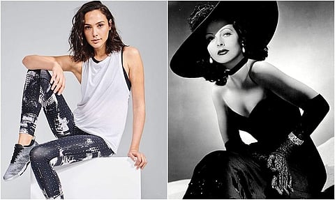 A collage of Gal Gadot and Hedy Lamarr
