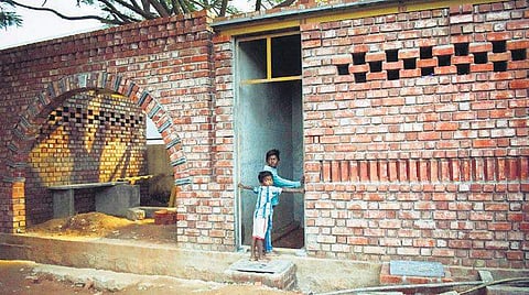 The open-air theatre, construction of which is under way | Express