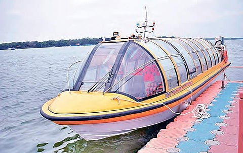 The 12-seater Triple Pontoon luxury boat in Krishna river | EXPress