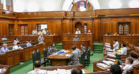 New Delhi Delhi Dy Chief Minister Manish Sisodia speaks in the State Assembly during its Monsoon session in New Delhi on Thursday Aug 9 2018. (Photo | PTI)