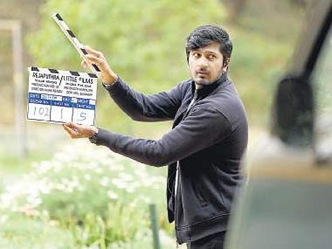 Arvind Venugopal on the sets of Koode