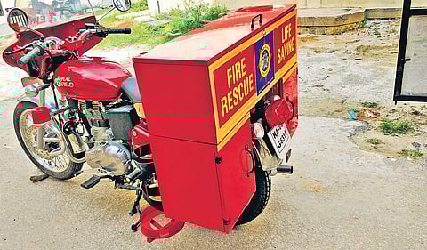 It will be equipped with oxygen bottles, blankets, a battery-operated chainsaw for when people are stuck inside a car or when a tree falls on them.