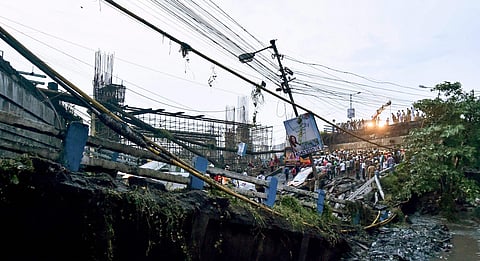File image of Majerhat bridge that collapsed in Kolkata Tuesday September 04, 2018. | (File | PTI)