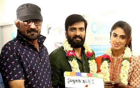 Rambala, Santhanam and Deepti Sati on Dhilluku Dhuddu 2 sets.