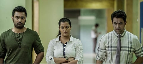 A still from the Tamil original 'Nibunan'.