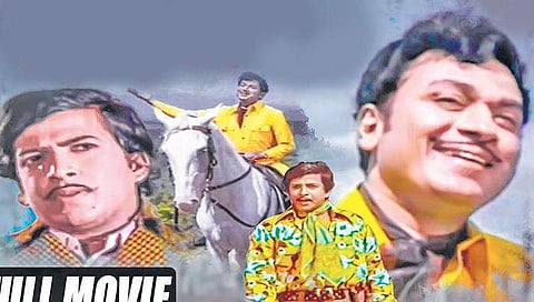 A still from Gandhada Gudi