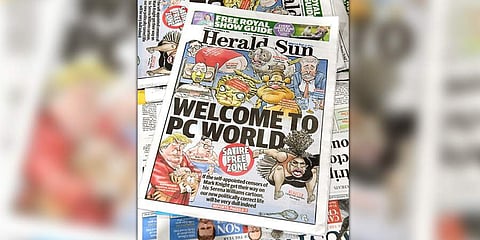 An Australian newspaper defiantly republished a controversial cartoon of tennis star Serena Williams on its front-page on September 12, slapping aside 'politically correct' accusations that the drawing was racist and sexist.(Photo | AFP)