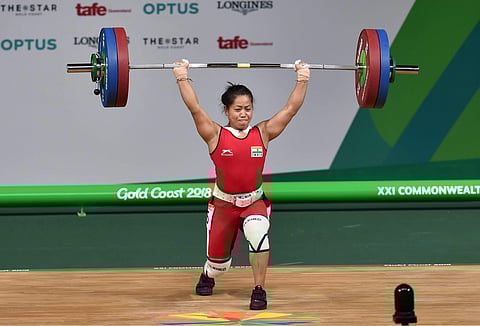 Indian weightlifter Sanjita Chanu (File | PTI)