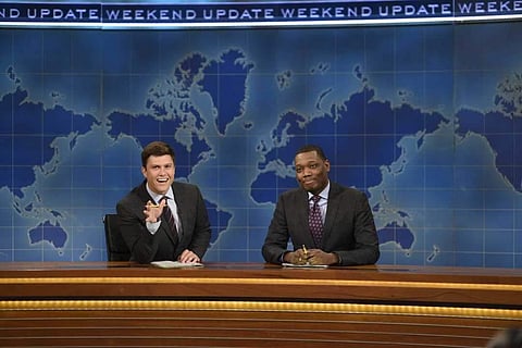 Emmy hosts Michael Che, Colin Jost ready for fun, politics, even mishaps