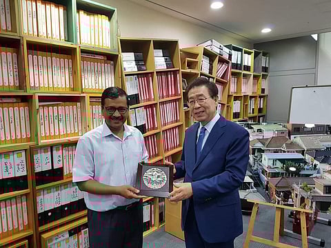 Delhi CM Arvind Kejriwal after sigining the MoU with South Korea on Friday . (Photo | Twitter)