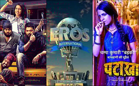Eros International Media Ltd has collaborated with Kyta Productions Pvt Ltd for two films -- Vishal Bhardwaj's 'Pataakha' and the Hindi remake of Kannada movie 'Kirik Party'.
