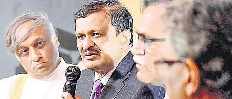 Dr C N Manjunath, director, Jayadeva Institute of Cardiovascular Sciences, speaks in Bengaluru on Saturday | Pandarinath B