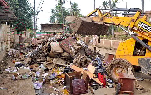 Waste from houses removed after the floods. ( Photo | A Sanesh/ EPS)