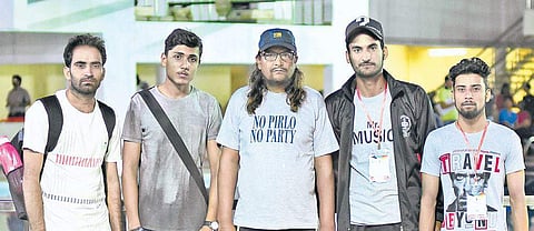 Jammu & Kashmir team at the 72nd national aquatics championship | BP Deepu