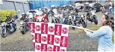 Bikers’ rally for girl child’s education flags off from Kundannoor