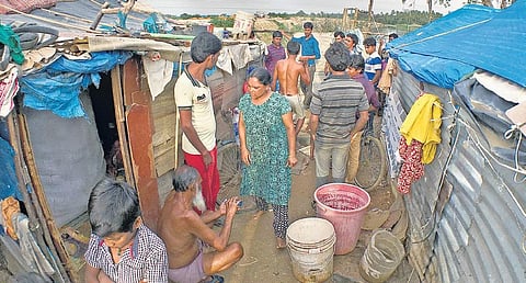 A file photo of the settlement of West Bengal labourer Bashir-ul-Sheikh (20) who was beaten for seven hours and electrocuted to death last year in August | Pushkar V