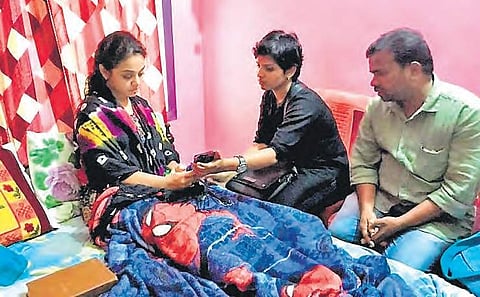 Gowsalya meets Amrutha at Nalgonda. | Express Photo Services