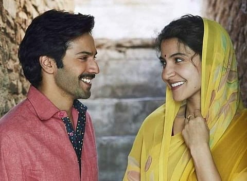 Varun Dhawan and Anushka Sharma in 'Sui Dhaaga'. (Photo | Twitter)