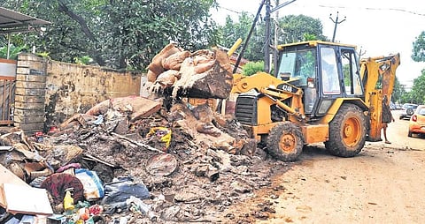 Post-flood cleaning activities launched by the district administration in Ernakulam