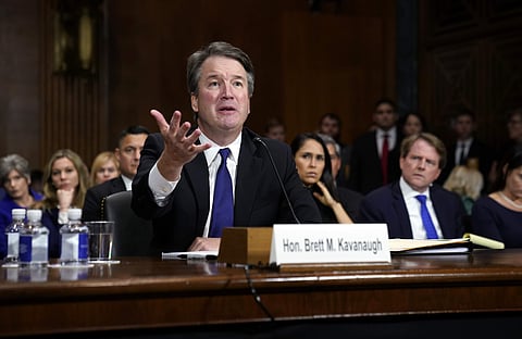 Supreme Court nominee Brett Kavanaugh testifies before the Senate Judiciary Committee on Capitol Hill in Washington. (Photo| AP)