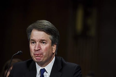 Supreme Court nominee Brett Kavanaugh testifies before the Senate Judiciary Committee on Capitol Hill in Washington, Sept. 27, 2018. (Photo | AP)