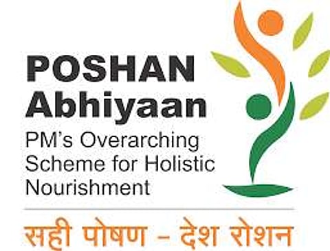 Logo of the government nourishment scheme Poshan Abhiyan. (WCD Ministry website)