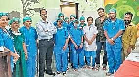 SAT’s cath lab team which treats children with genetic heart diseases