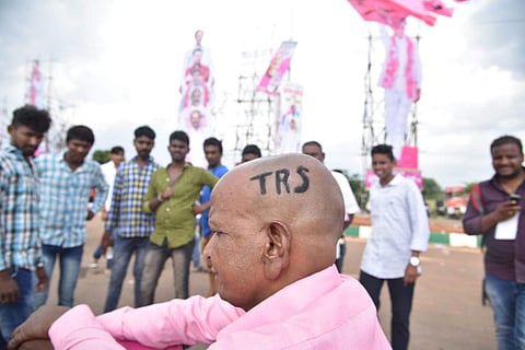 Image of a TRS supporter for representational purpose (EPS | S Senbagapandiyan)