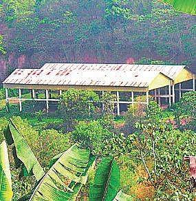 The defunct waste treatment plant at Vilappilsala