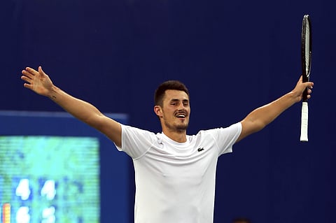 Australian Bernard Tomic emerged victorious at the Chengdu Open. (Photo | AP)