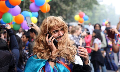 Calling the Section 377 irrational and arbitrary, the CJI said that the LGBTQ community enjoys same rights as other citizens under the Constitution. In image: A scene from the Delhi Gay Pride. (EPS Shekhar Yadav)