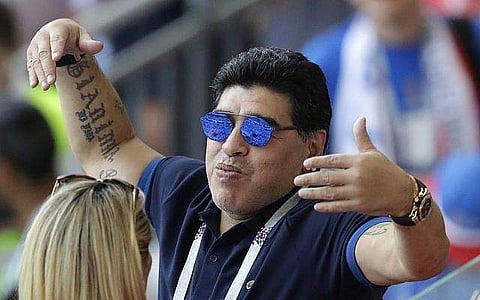 Argentine football legend Diego Maradona (File | AP)