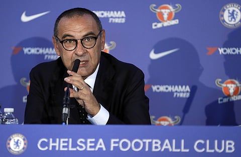 Chelsea gaffer Maurizio Sarri (Photo | File/AP)