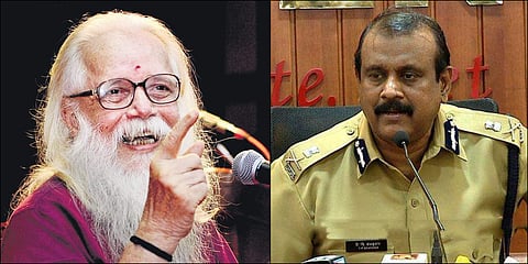 (L-R) Scientist Nambi Narayanan; former Kerala DGP TP Senkumar (Photos | EPS)