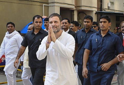 Former Congress President Rahul Gandhi at District and Session Court in Surat Thursday Oct. 10 2019. | (Photo | PTI)