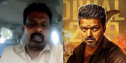 Director Samy (L) and actor Vijay