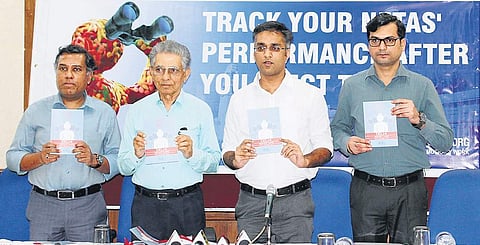 Praja Foundation released its fourth Delhi MLA Report Card, tracking the legislators’ attendance, criminal record and perceived performance, on Thursday. (Photo | Praja.org)