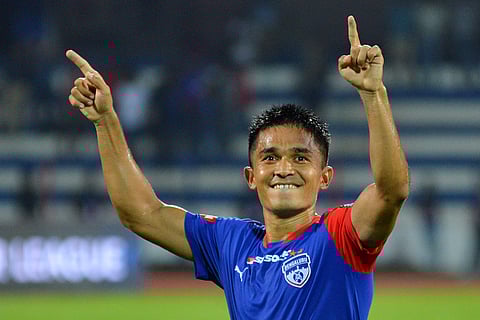 Bengaluru FC skipper Sunil Chhetri (Photo | V Pushkar, EPS)