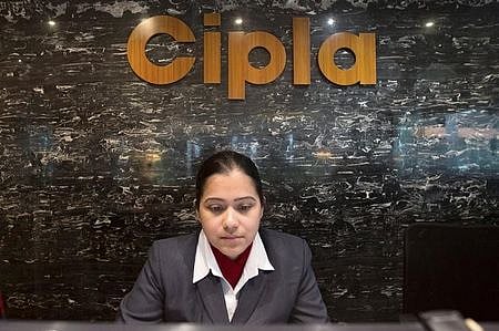 An employee works at the reception area of Cipla at its headquarters in Mumbai (File photo| Reuters)